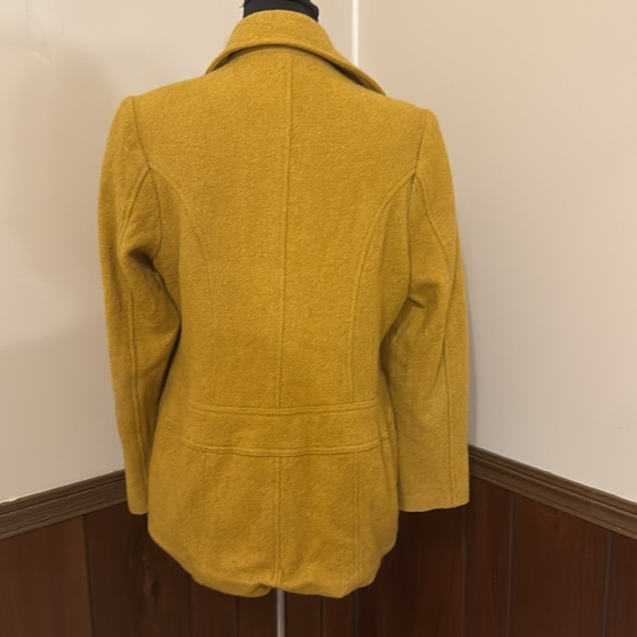 Relativity Women's Golden Peacoat. Size Large - Picture 3 of 9